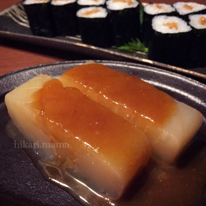 お店の味♪甘味噌たっぷり熱々こんにゃく味噌田楽♡